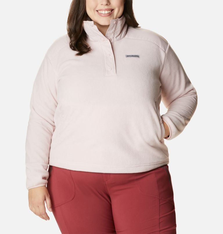 Columbia Benton Springs Crop Gensere Dame Rosa | Plus Size 98247T